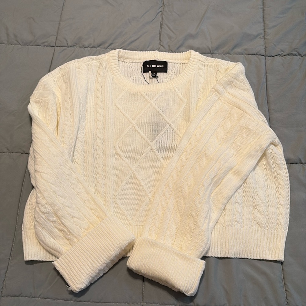 Revolve - All the ways cropped sweater